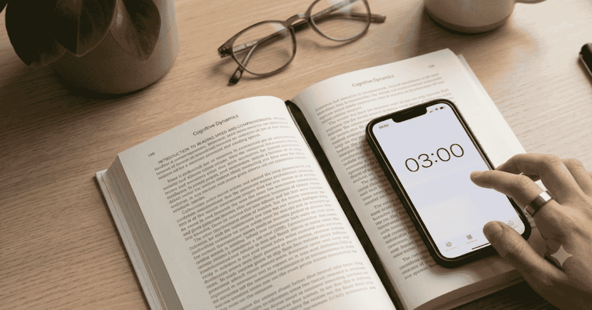 Fast reading test for measuring words per minute