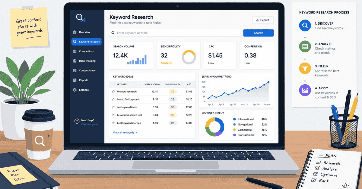 SEO content writing and keyword research guide