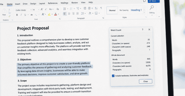 Keyboard Shortcut for Word Count in Text, Docs & Vim