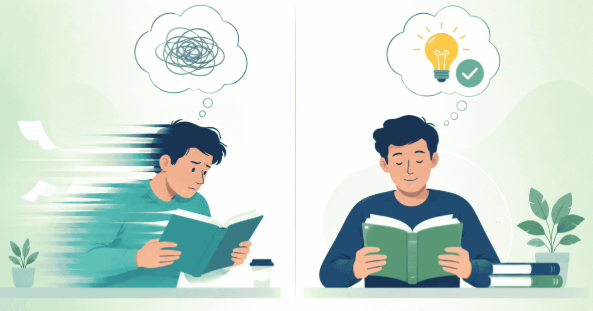 reading speed vs comprehension